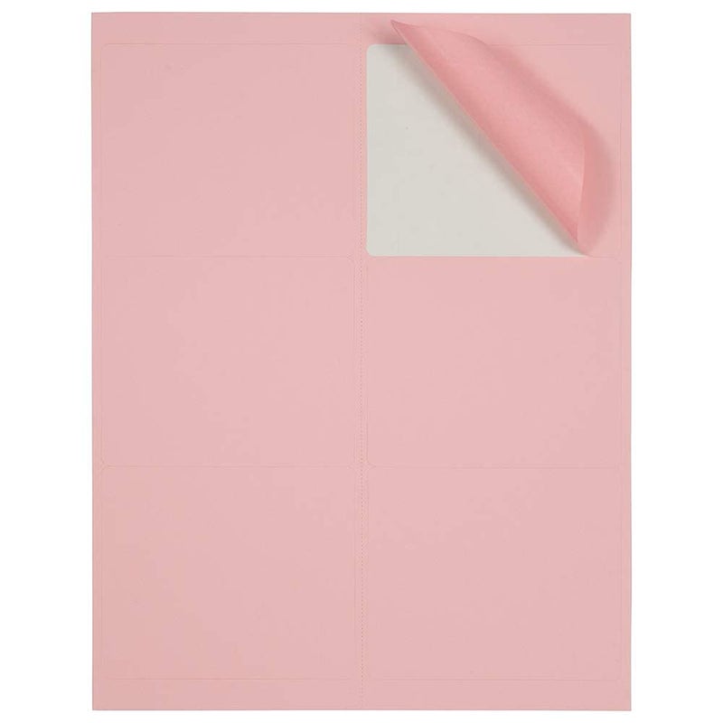 JAM PAPER Shipping Address Labels - Large - 3 1/3 x 4 - Baby Pink Pastel - 120/Pack - Image 3